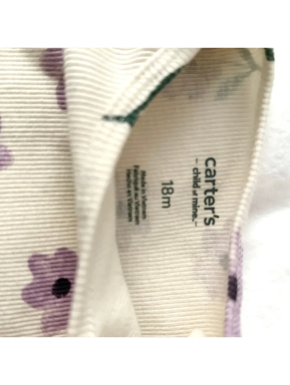 Carters Ribbed Floral Matching Set